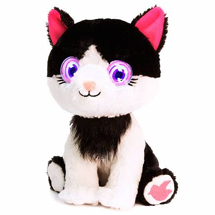 Плюшевая интерактивная кошка, глазки светятся 